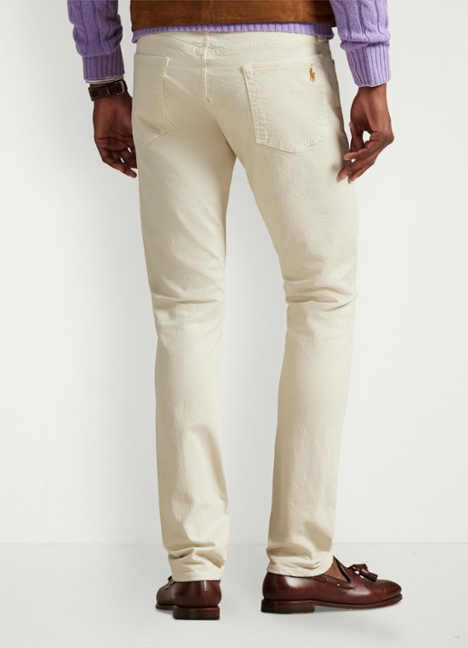 Ralph Lauren Sullivan slim stretch Polo Pony jeans  - achterkant 2 hdn andover cream / creme