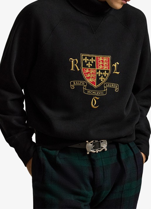 Ralph Lauren Sweater met col en logoprint