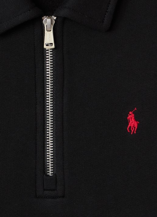 Ralph Lauren Sweater met halve rits - detail 3 zwart