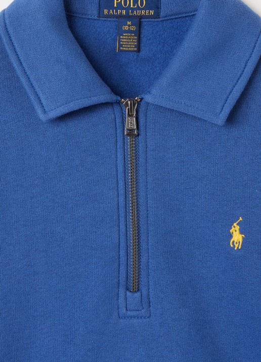Ralph Lauren Sweater met halve rits - detail 3 blauw