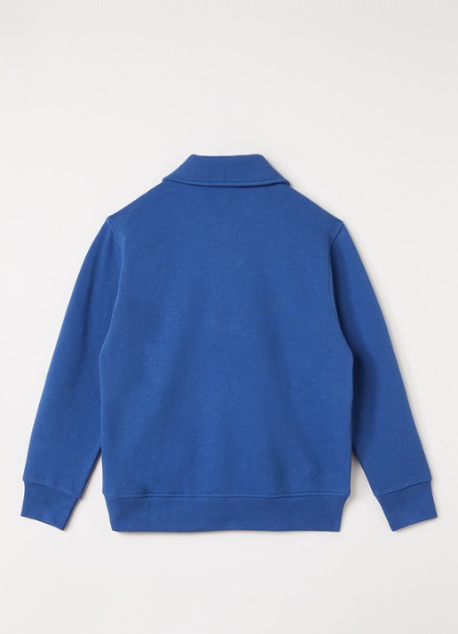 Ralph Lauren Sweater met halve rits - voorkant 2 blauw