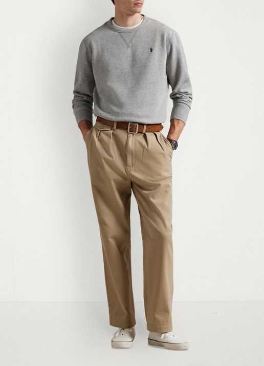 Ralph Lauren Sweater met logo - voorkant 3 andover heather