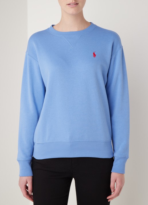 Ralph Lauren Sweater met logoborduring - detail 4 blauw