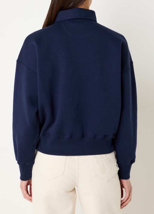 Ralph Lauren Sweater met logoborduring - achterkant 3 donkerblauw