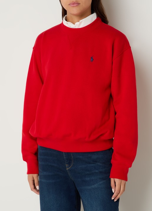 Ralph Lauren Sweater met logoborduring - detail 4 rood