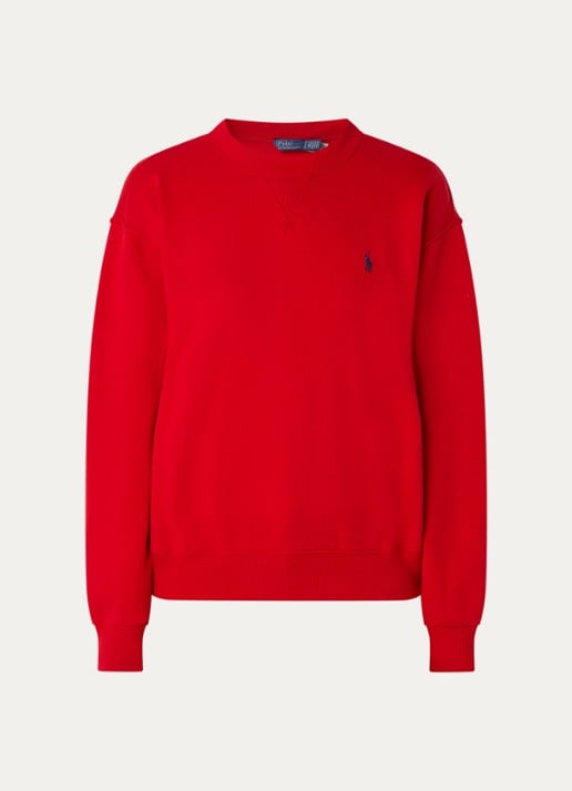 Ralph Lauren Sweater met logoborduring - voorkant 2 rood
