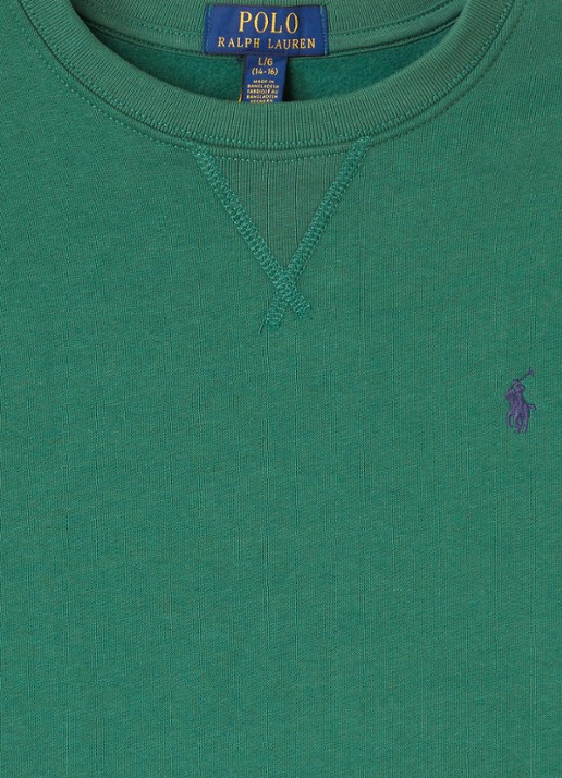 Ralph Lauren Sweater met logoborduring - detail 2 groen