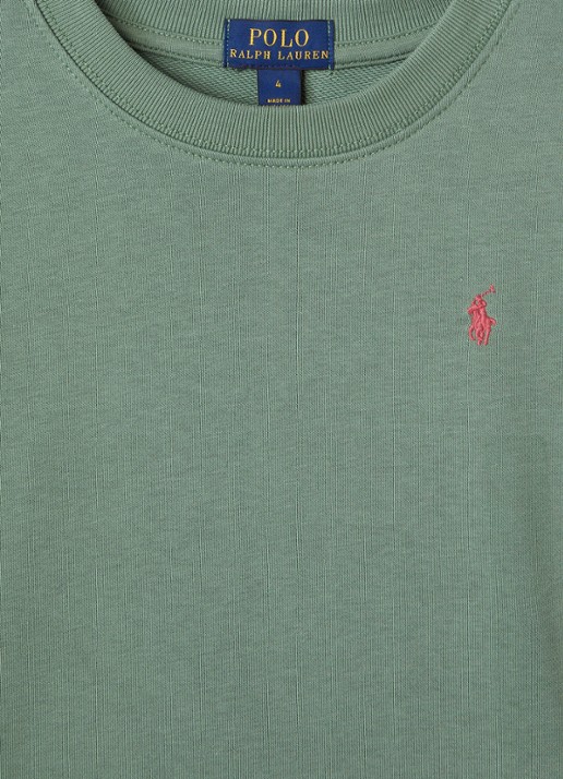 Ralph Lauren Sweater met logoborduring - detail 3 legergroen