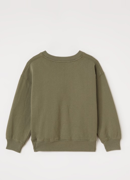 Ralph Lauren Sweater met logoprint - voorkant 2 olijfgroen
