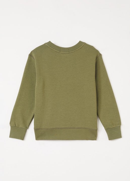 Ralph Lauren Sweater met logoprint - voorkant 4 olijfgroen