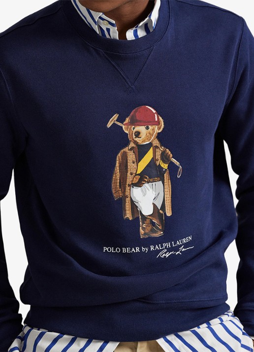 Ralph Lauren Sweater met logoprint - detail 5 newport navy / donkerblauw