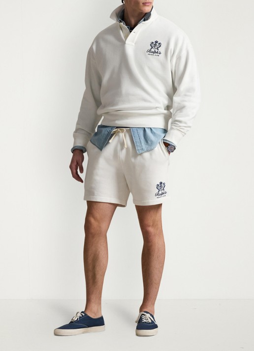 Ralph Lauren Sweater met polokraag en logoborduring - detail 3 white / wit