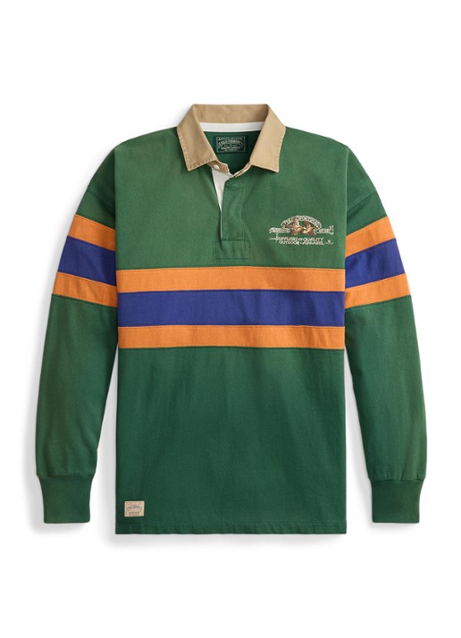Ralph Lauren Sweater met polokraag - voorkant 4 grass green / groen