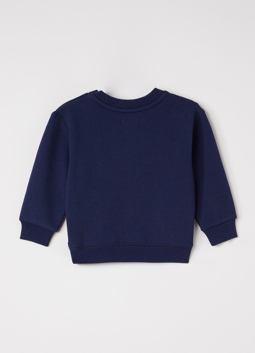 Ralph Lauren Sweater met print en logo - voorkant 3 donkerblauw