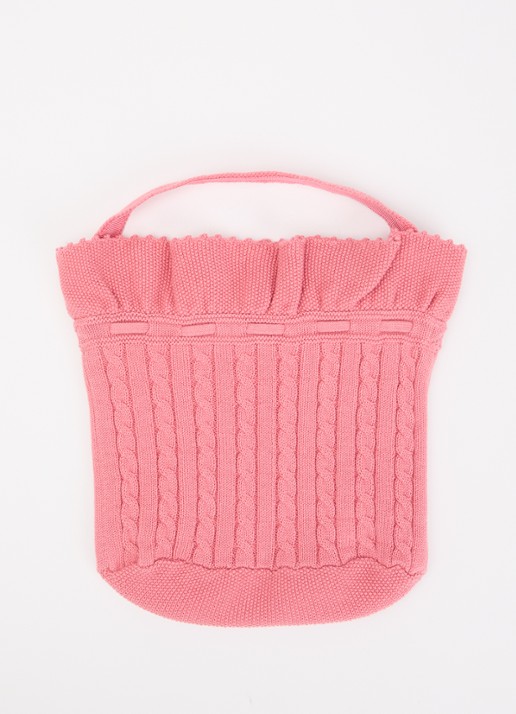 Ralph Lauren Sweater mini tas met logo - achterkant 3 roze