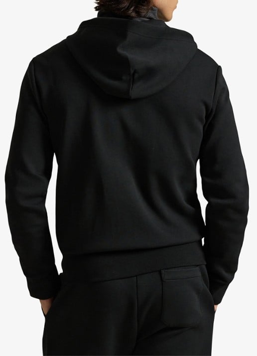 Ralph Lauren Sweatvest met capuchon en logoborduring - achterkant 3 polo black