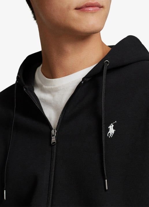 Ralph Lauren Sweatvest met capuchon en logoborduring - detail 2 polo black