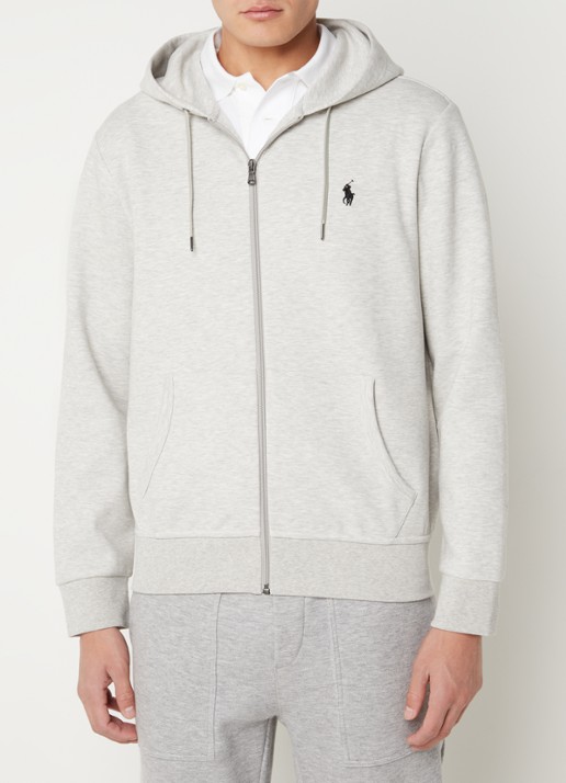 Ralph Lauren Sweatvest met capuchon en logoborduring - detail 5 lt sport heather