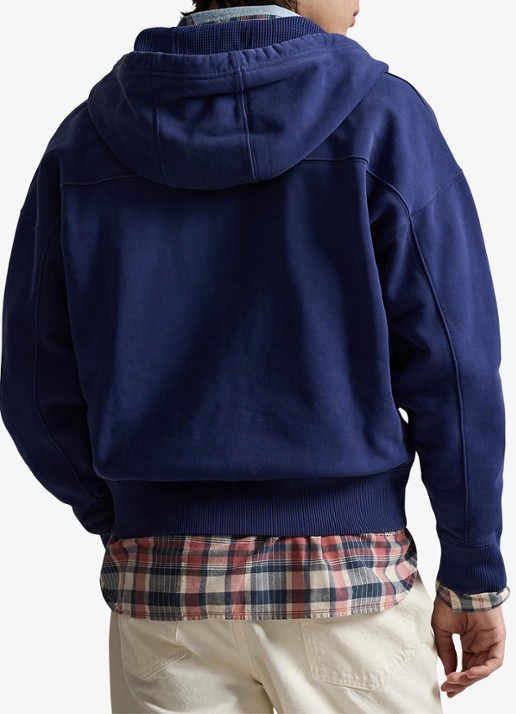 Ralph Lauren Sweatvest met capuchon en steekzakken - achterkant 5 dark cobalt-2x28