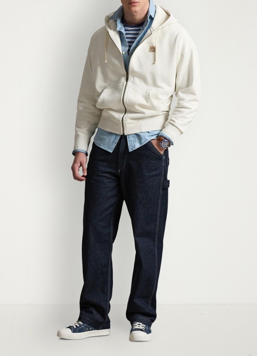 Ralph Lauren Sweatvest met capuchon en steekzakken - voorkant 2 nevis-2wun