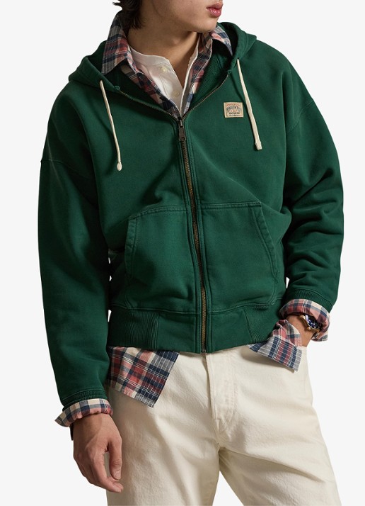 Ralph Lauren Sweatvest met capuchon en steekzakken