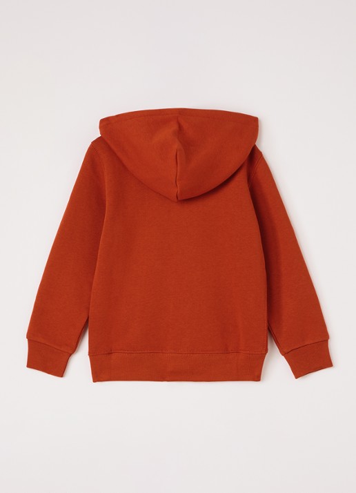 Ralph Lauren Sweatvest met logo - achterkant oranje