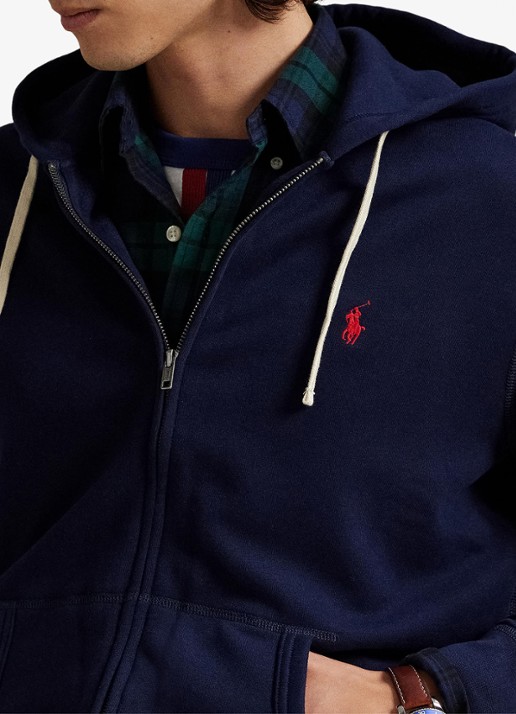 Ralph Lauren Sweatvest met logoborduring - detail 7 cruise navy / donkerblauw