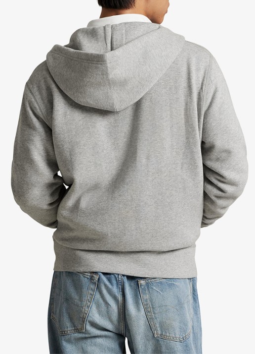 Ralph Lauren Sweatvest met logoborduring - achterkant 3 andover heather / grijs