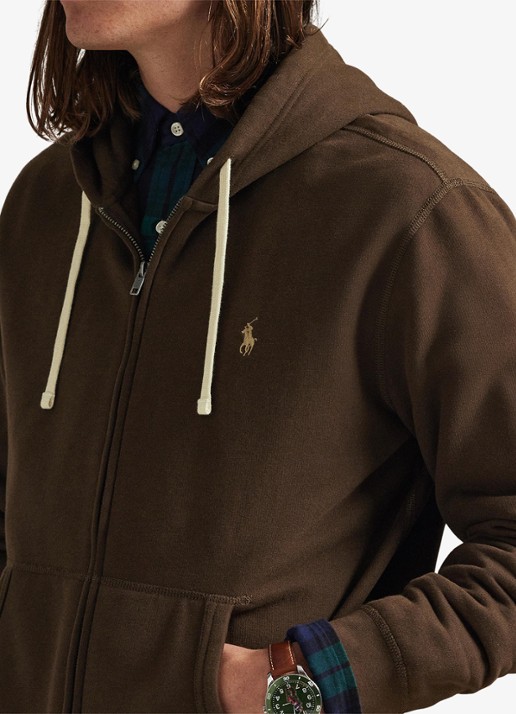 Ralph Lauren Sweatvest met logoborduring - detail 5 nutmeg brown / bruin
