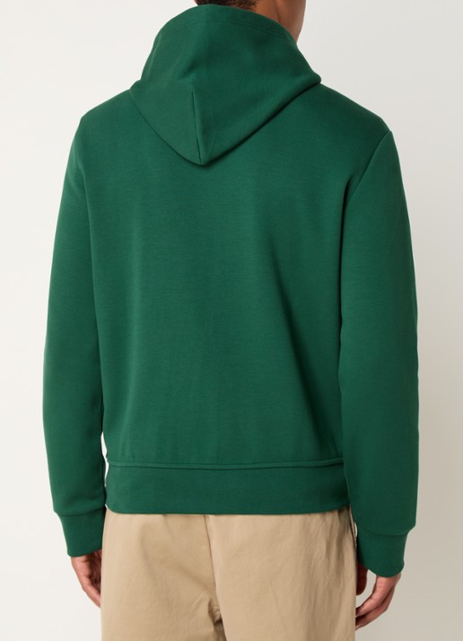 Ralph Lauren Sweatvest met steekzakken en logoborduring - achterkant 5 vintage pine / donkergroen