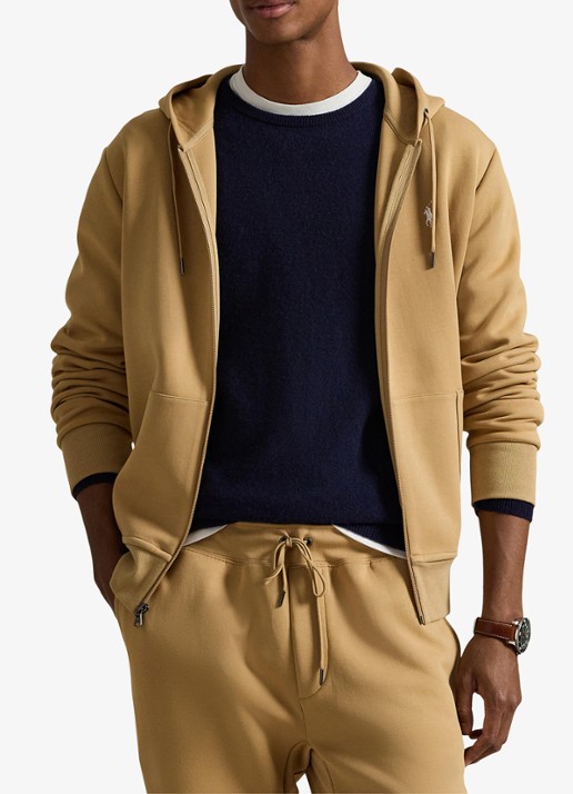 Ralph Lauren Sweatvest met steekzakken en logoborduring