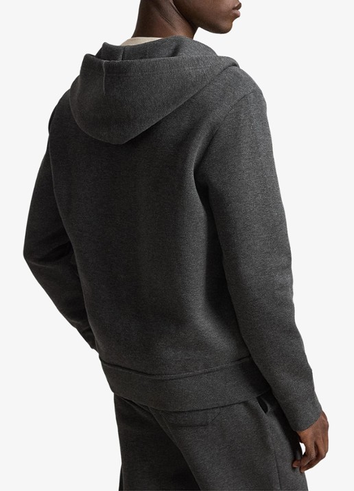 Ralph Lauren Sweatvest met steekzakken en logoborduring - achterkant 5 windsor heather / donkergrijs