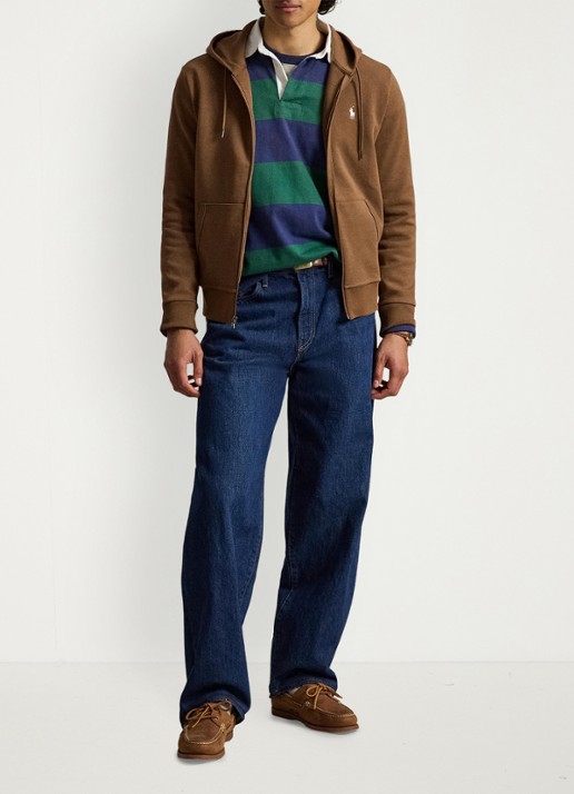 Ralph Lauren Sweatvest met steekzakken en logoborduring - detail 4 luggage brown / bruin