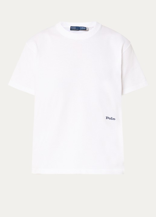 Ralph Lauren T-shirt met logo- en backprint - voorkant 2 wit