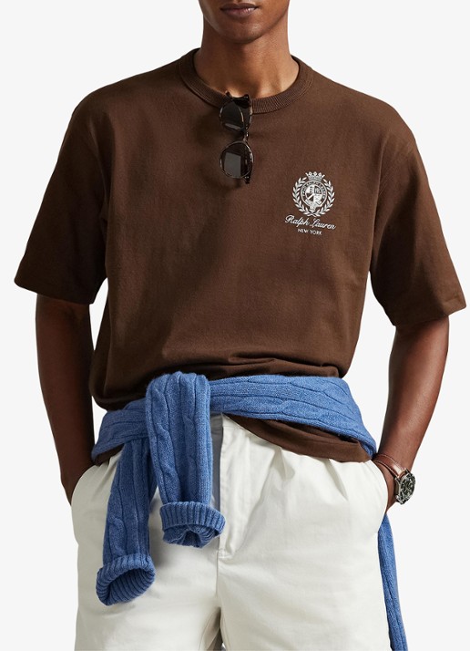 Ralph Lauren T-shirt met logo- en backprint