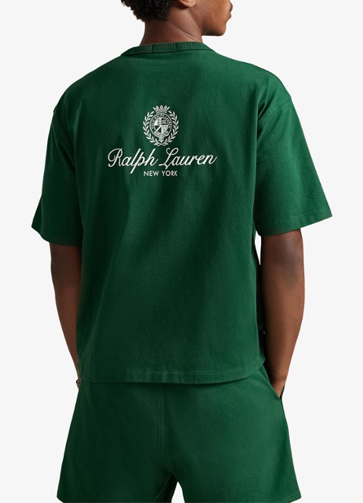 Ralph Lauren T-shirt met logo- en backprint - achterkant 3 new forest-2z8d
