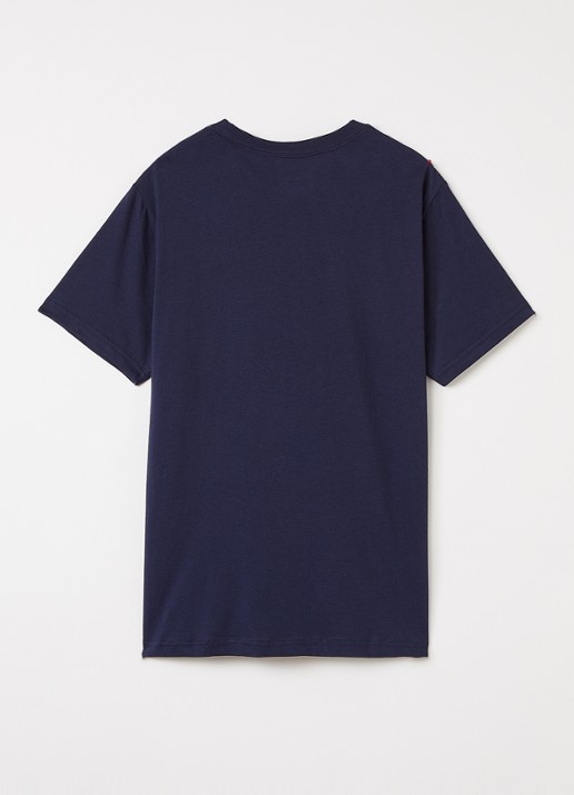 Ralph Lauren T-shirt met logo in 3-pack - voorkant 2 donkerblauw