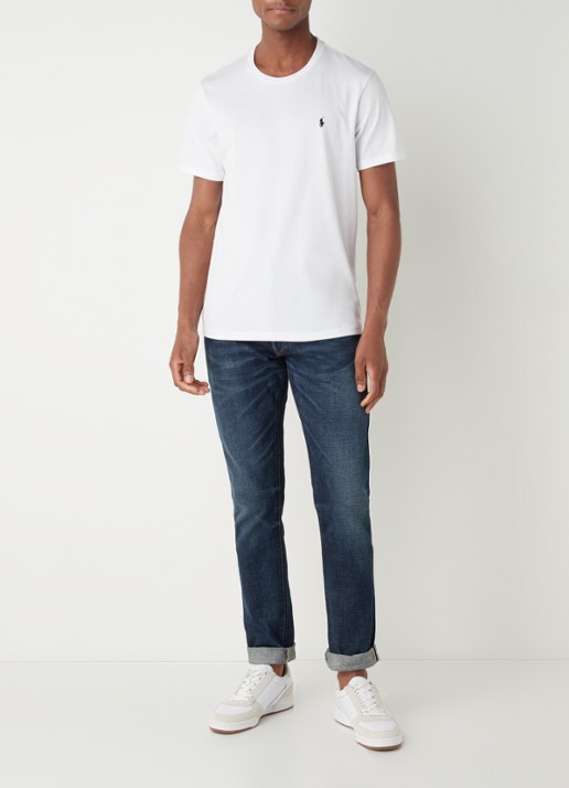 Ralph Lauren T-shirt met logo  - voorkant 3 wit