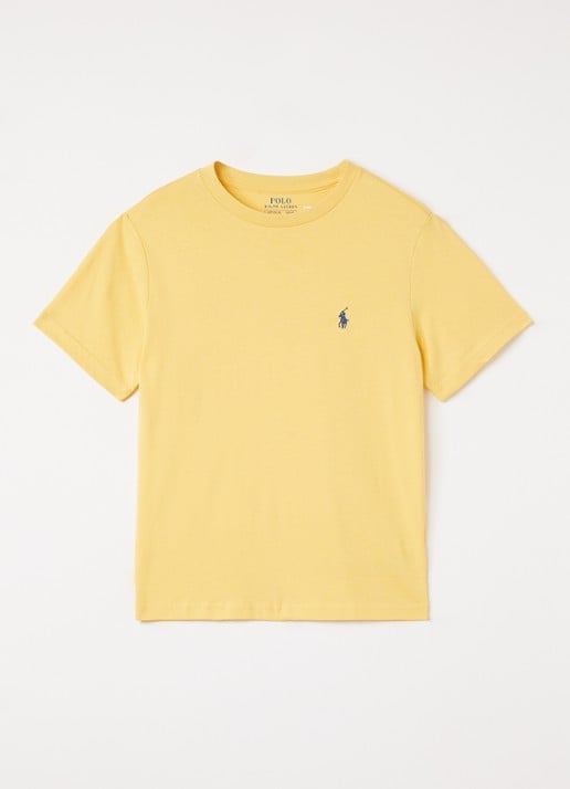 Ralph Lauren T-shirt met logo - voorkant geel