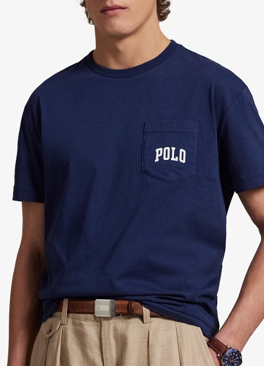 Ralph Lauren T-shirt met logo - detail 3 newport navy / donkerblauw