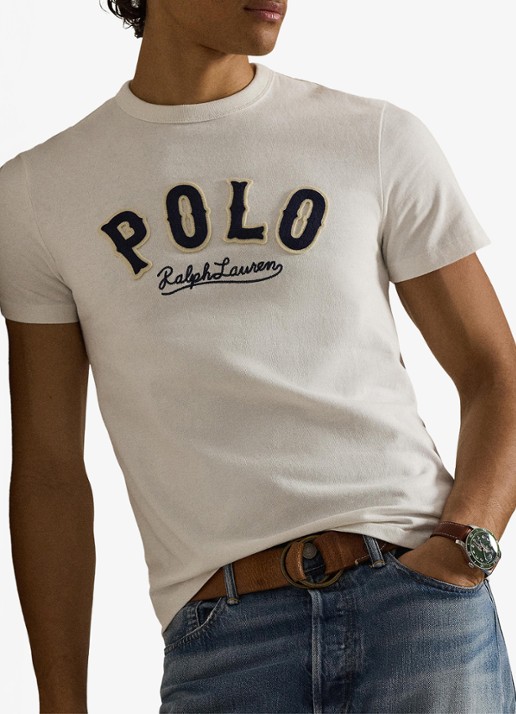 Ralph Lauren T-shirt met logo - detail 5 deckwash white / wit