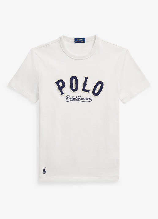 Ralph Lauren T-shirt met logo - voorkant deckwash white / wit