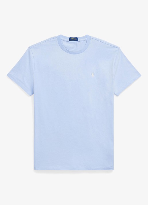 Ralph Lauren T-shirt met logo - voorkant pebble blue / blauw