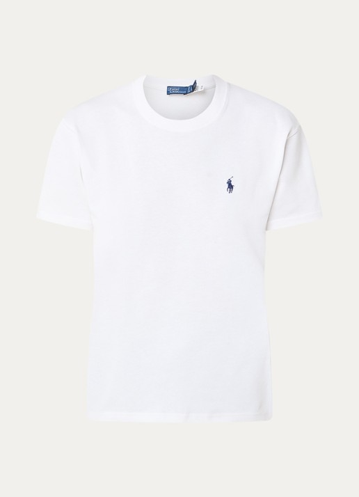 Ralph Lauren T-shirt met logoborduring - voorkant 3 wit