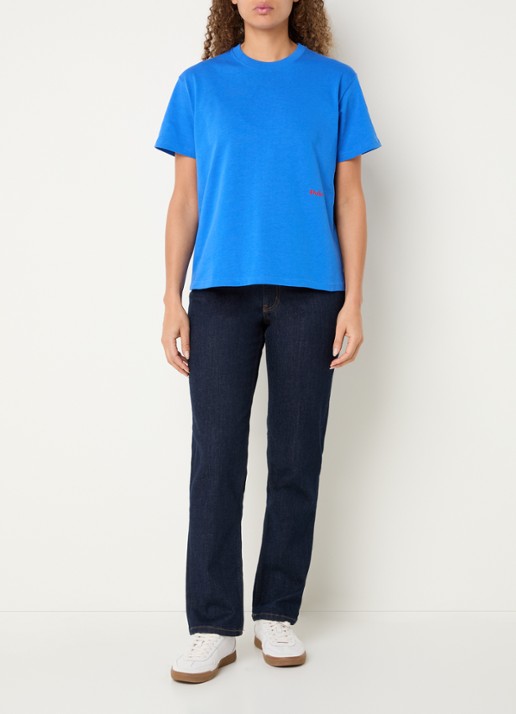 Ralph Lauren T-shirt met logoborduring - voorkant 4 lichtblauw