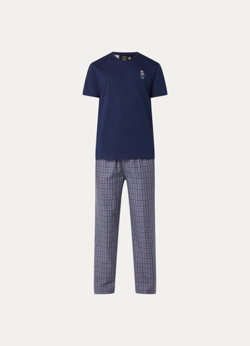 Ralph Lauren T-shirt met logoborduring - voorkant 2 donkerblauw