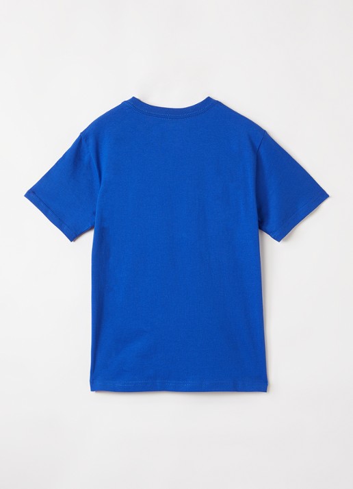Ralph Lauren T-shirt met logoborduring - voorkant 2 royalblauw
