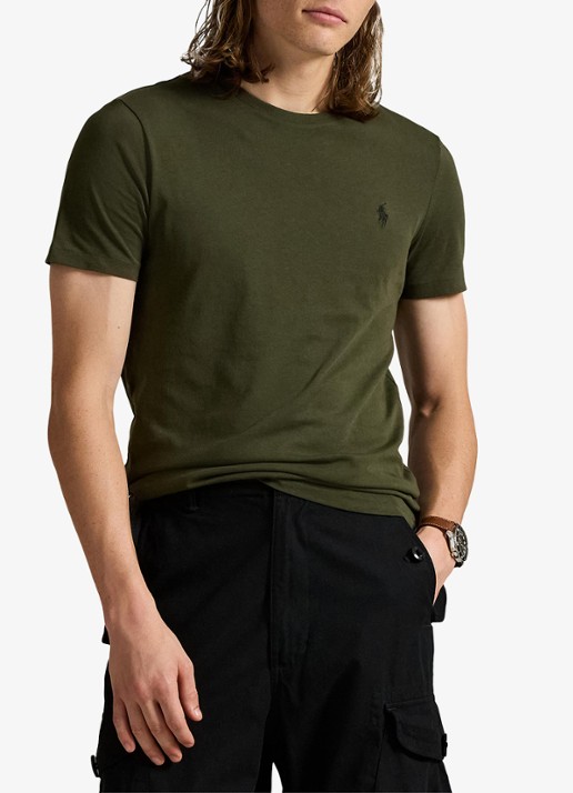 Ralph Lauren T-shirt met logoborduring - detail 4 company olive/c9760