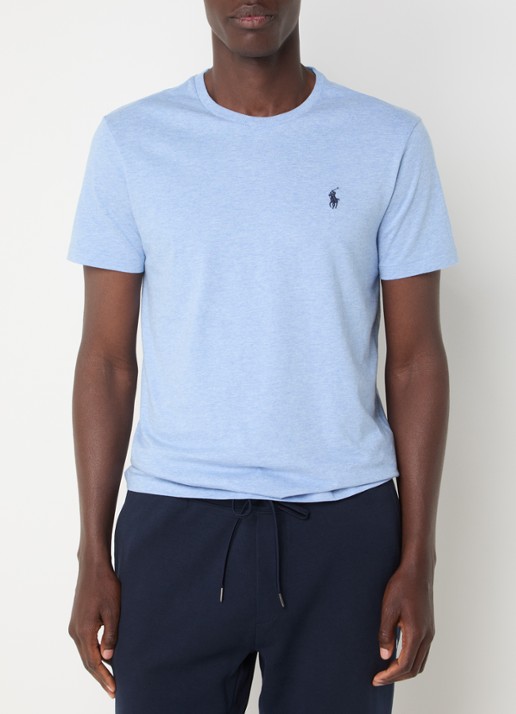 Ralph Lauren T-shirt met logoborduring - detail isle heather/c7955