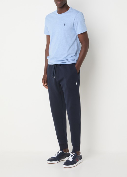 Ralph Lauren T-shirt met logoborduring - voorkant 3 isle heather/c7955